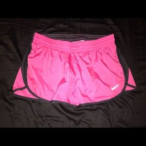 Bright Pink and Black Nike Shorts!
